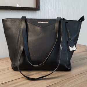 Michael Kors Large Black Pebbled Leather Tote (Read Description)